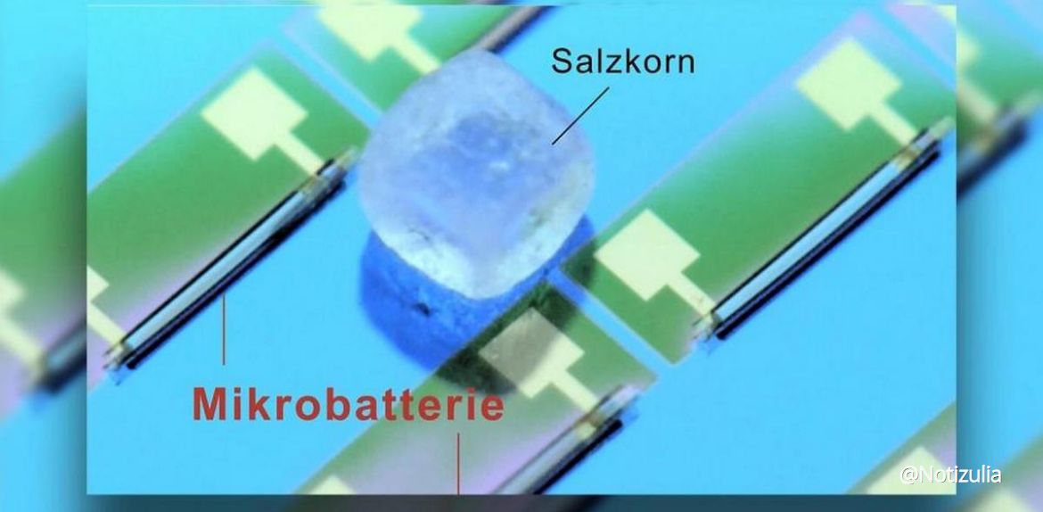 La batería más pequeña del mundo, pensada para usarse dentro del cuerpo