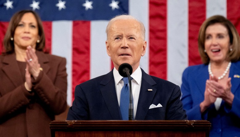 Biden promete en el Capitolio que Putin pagará por invadir Ucrania