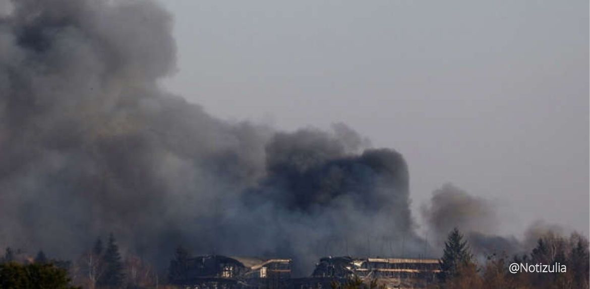 Misiles rusos impactan en las inmediaciones del aeropuerto de Lviv