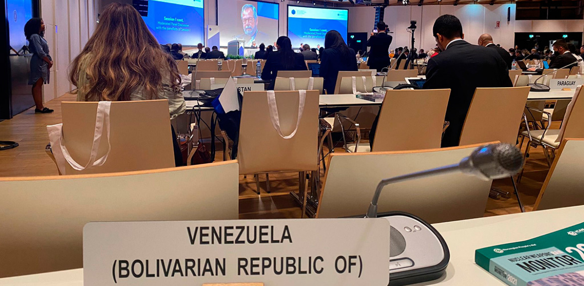 Venezuela presente en conferencia sobre el tratado de prohibición de armas nucleares