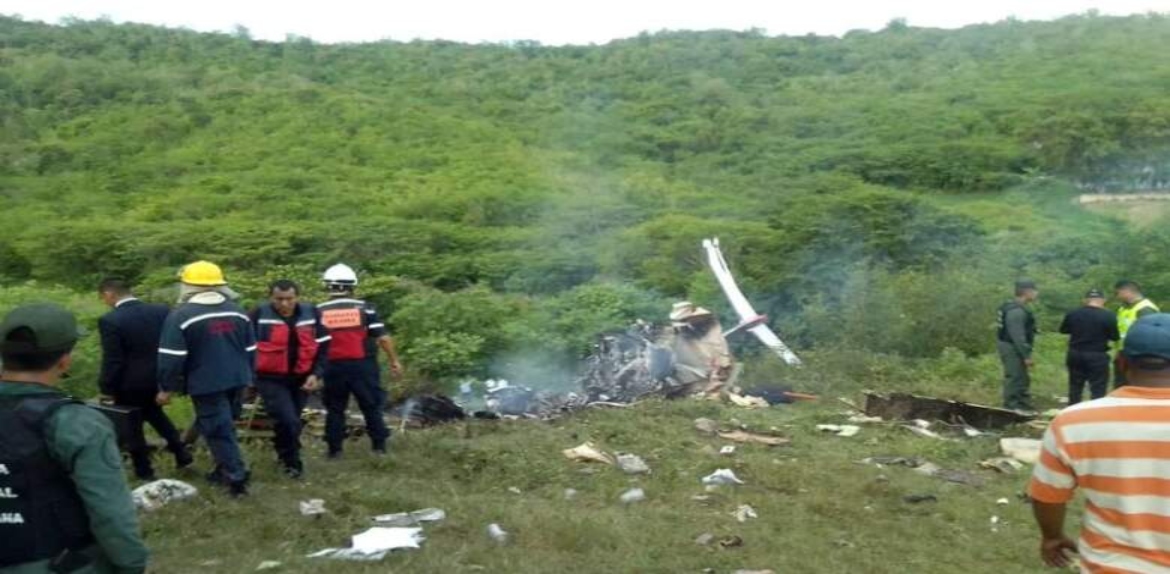 Seis personas fallecieron tras accidente aéreo en Charallave