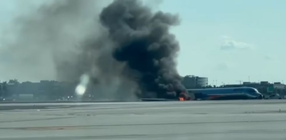 Accidente aéreo en el aeropuerto de Miami pudo haber tenido un desenlace fatal.