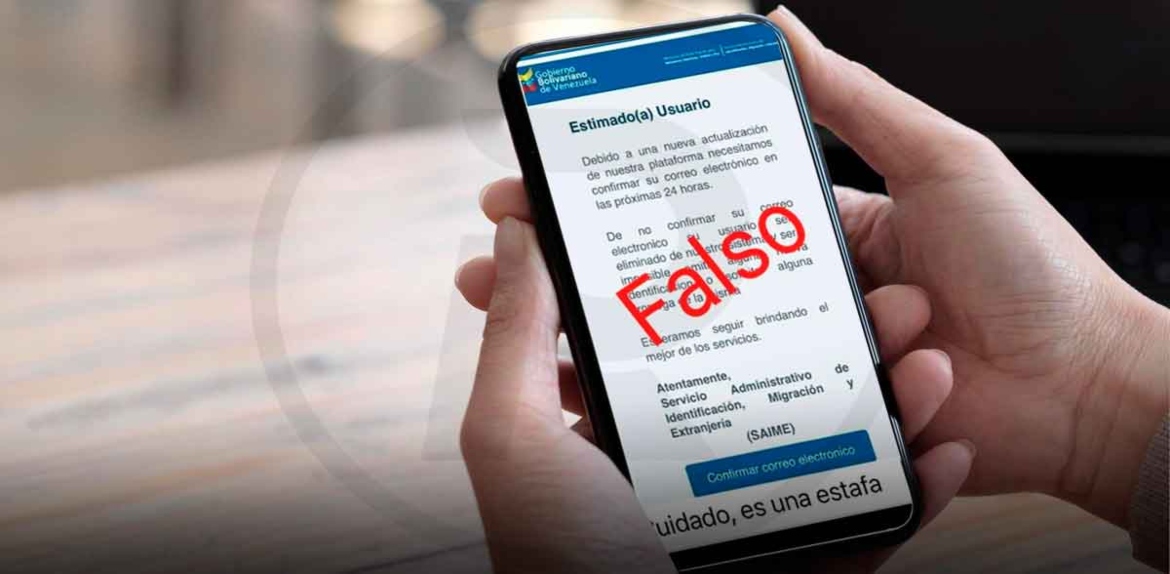 SAIME alerta de correo falso enviado a solicitantes del pasaporte venezolano