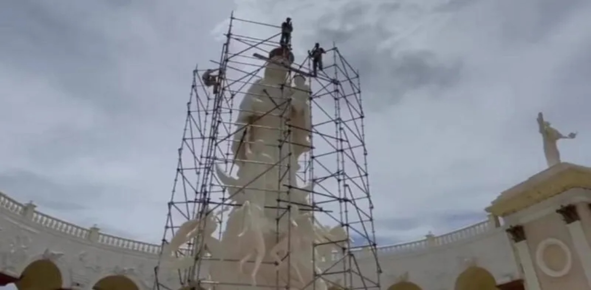 Avanza la recuperación y modernización del monumento a la Virgen de Chiquinquirá