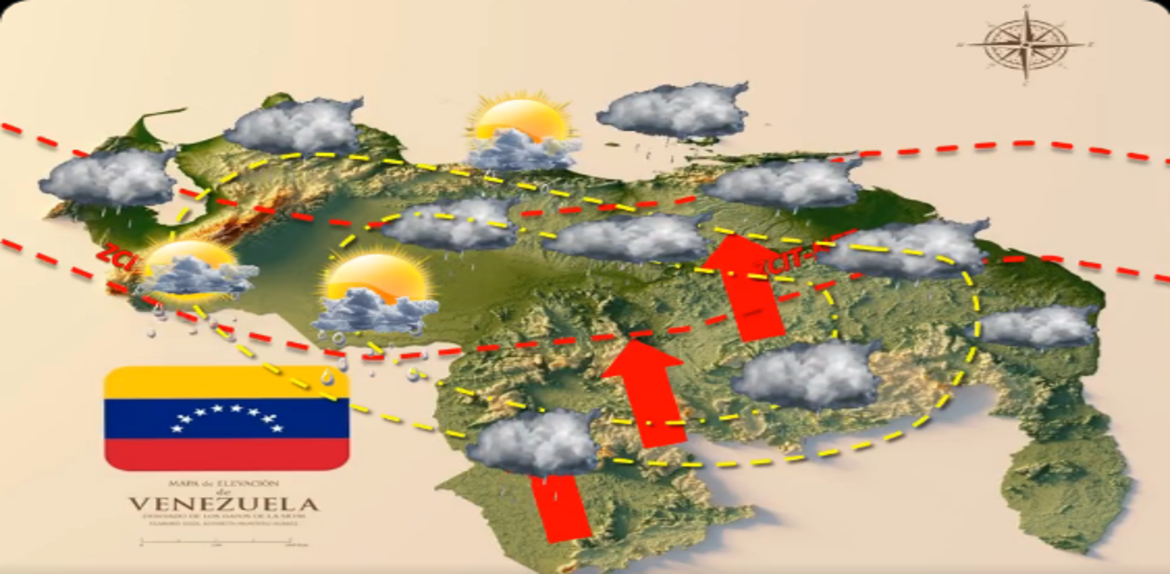 INAMEH | Prevé lluvias o chubascos actividad eléctrica y ráfagas de viento, en Zulia y otras regiones