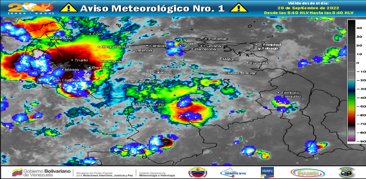 INAMEH | Prevé nubosidad con lluvias en Zulia y otras regiones del país