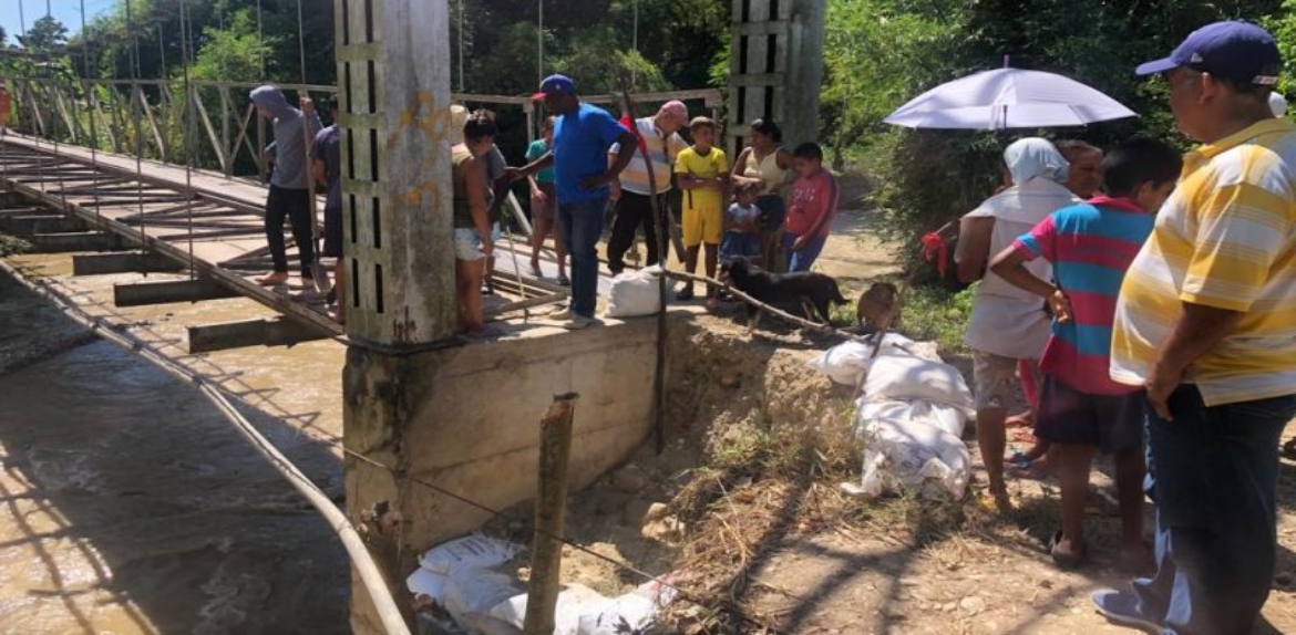 Se realizó inspección a puente colgante de la comunidad de La Dulzura en el municipio Sucre