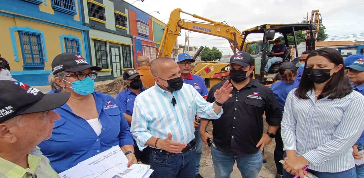 Gobernación del Zulia adelanta trabajos de recuperación vial en Maracaibo