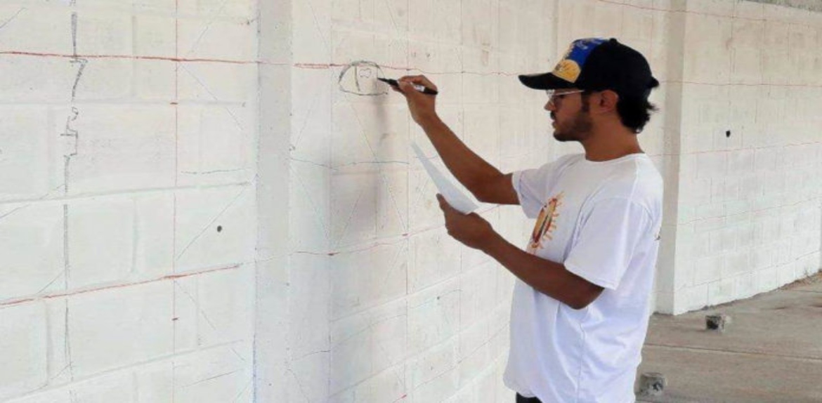 Arrancó la elaboración del mural ecológico en honor a Chiquinquirá