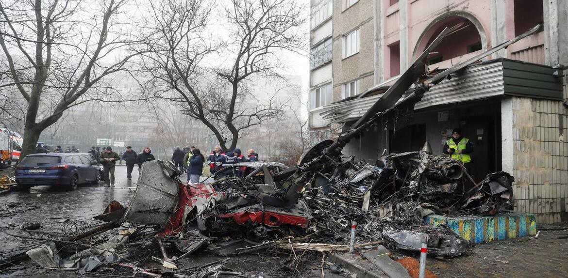 Fallece Ministro de Interior ucraniano, su viceministro y otras 16 personas en accidente aéreo