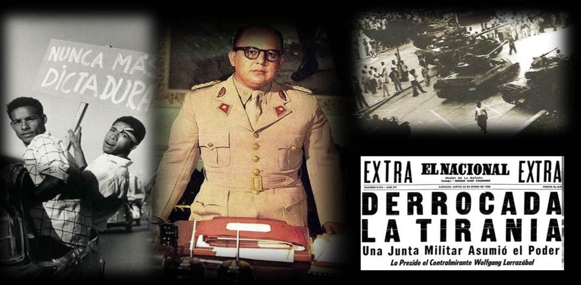 Hoy se cumplen 65 años del derrocamiento de Marcos Pérez Jiménez