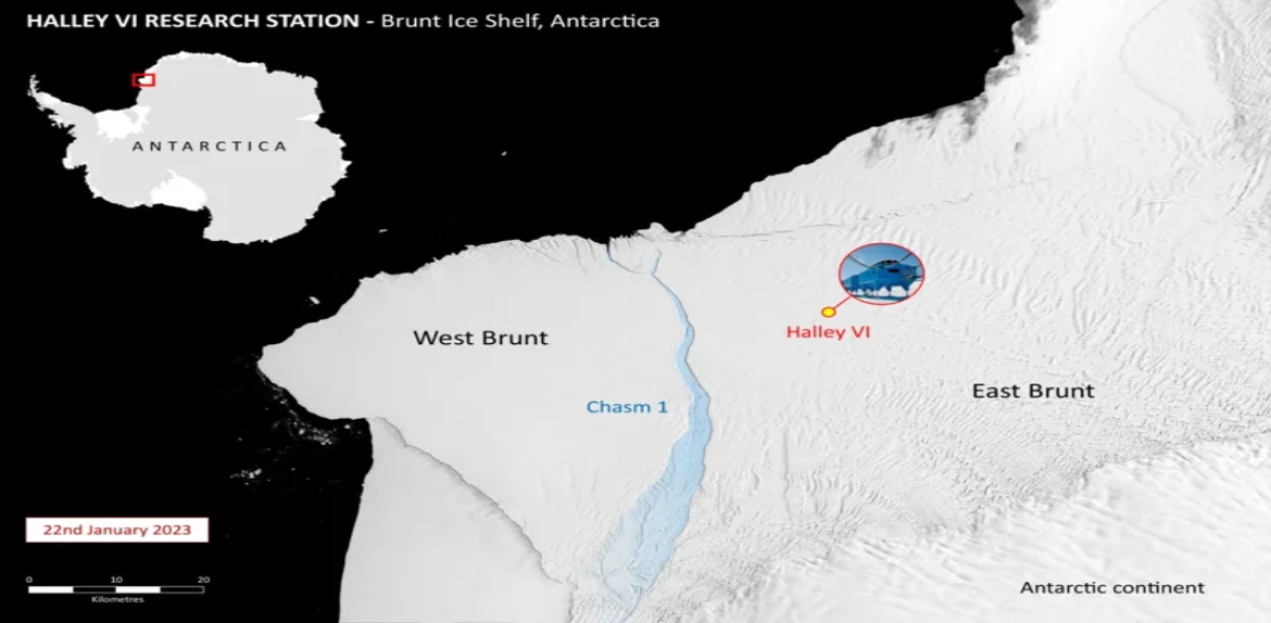 Un enorme iceberg del tamaño de Londres se desprende de la Antártida