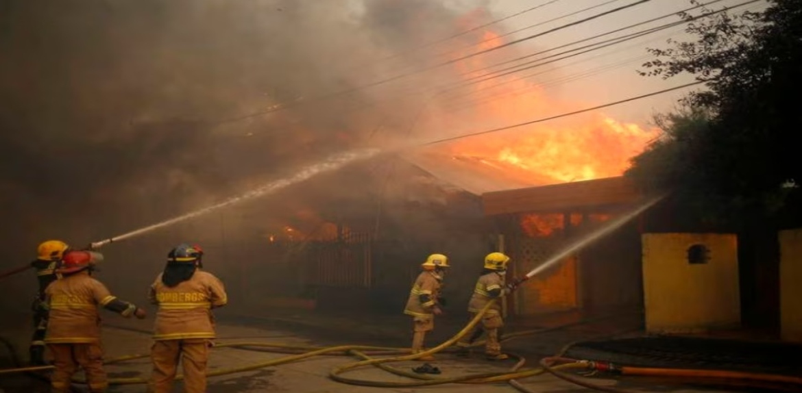 Decretan Estado de Catástrofe en región chilena por incendios