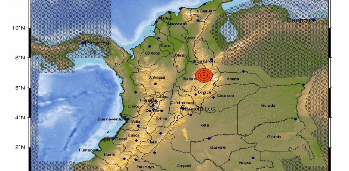 Fuerte temblor de magnitud 5,9 sacudió a toda Colombia
