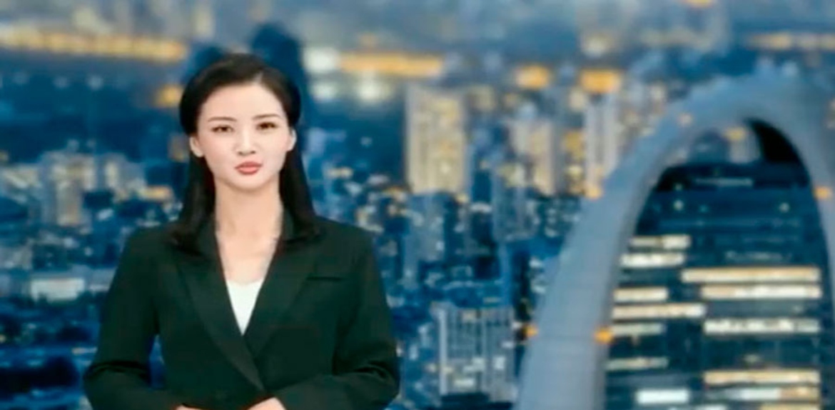 Un canal chino estrena una presentadora de noticias de IA que puede transmitir 24 horas los 365 días