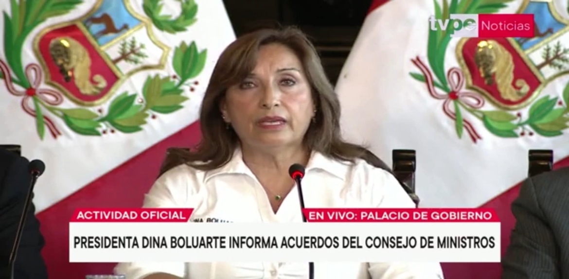 Presidenta de Perú responsabilizó a los venezolanos por la criminalidad en el país