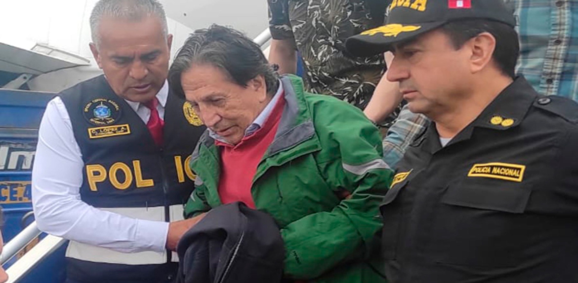 Expresidente Toledo arribó a Perú extraditado desde Estados Unidos