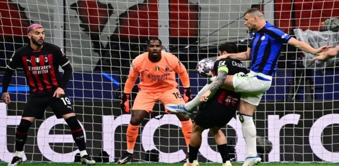 Inter de Milán sorprende 2-0 al Milán en la primera semifinal de la Champions
