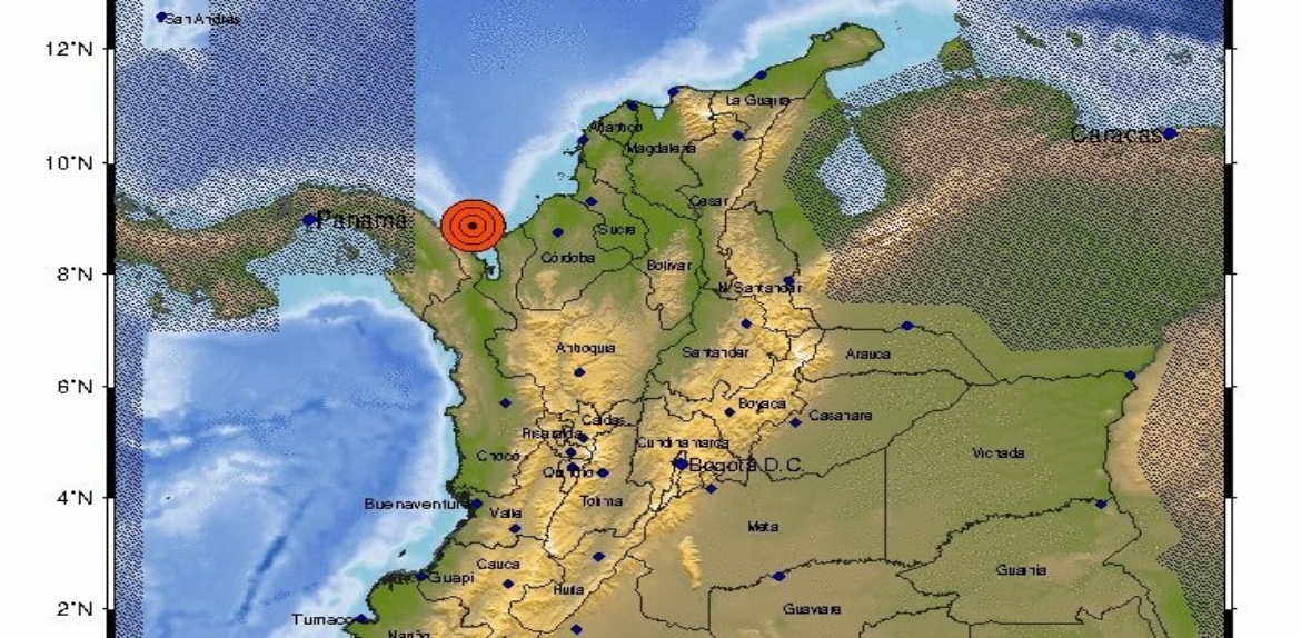 Sismo de magnitud 6,6 sacudió frontera entre Colombia y Panamá