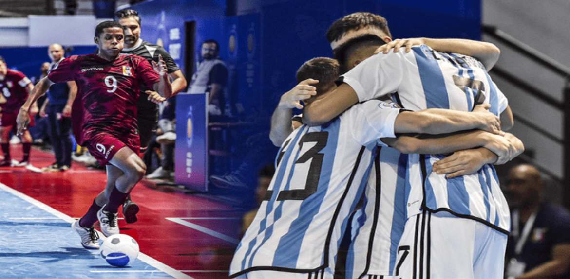 La Vinotinto cayó goleado por 4-0 ante Argentina y se despidió del Sudamericano Sub-17 de Futsal