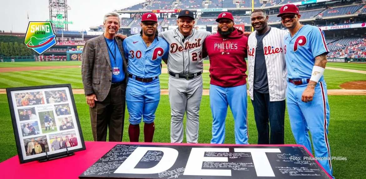 Miguel Cabrera recibe tributo de Filadelfia por su trayectoria en las Grandes Ligas