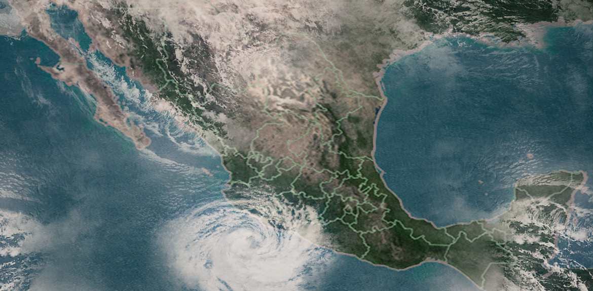 Tormenta tropical Adrián se convierte en huracán categoría 1 en las costas de México