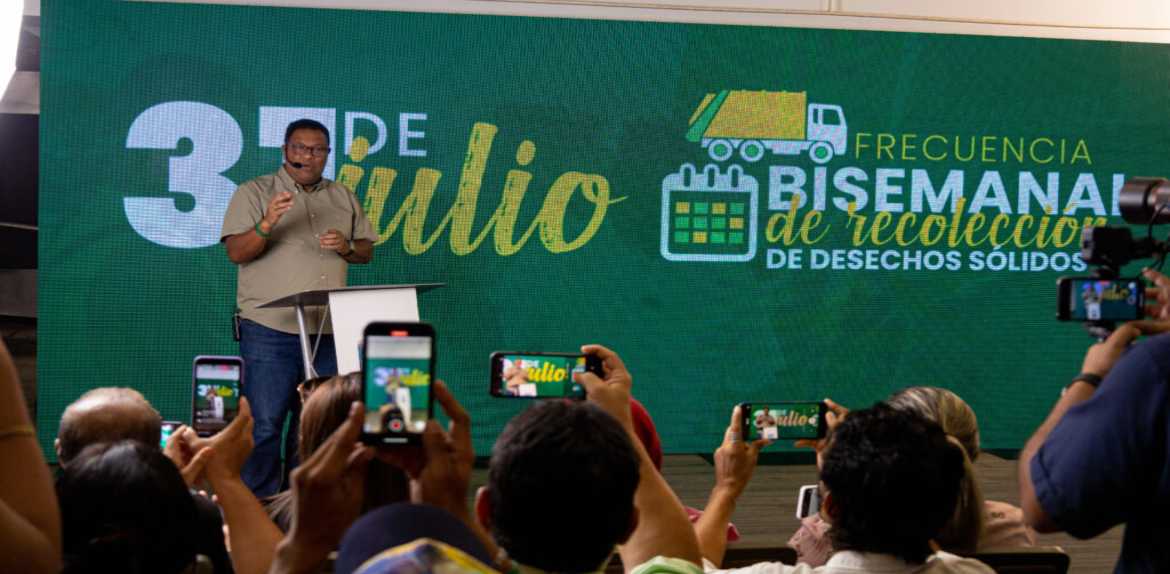 Alcalde Ramírez anuncia frecuencia de recolección bisemanal de desechos en cuatro parroquias de Maracaibo