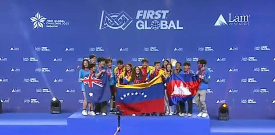 Team Venezuela se titula Campeón Mundial de Robótica en el First Global Challenge