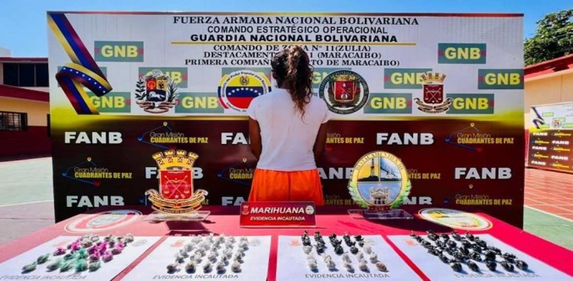 GNB captura a mujer con 100 dosis de droga en Maracaibo