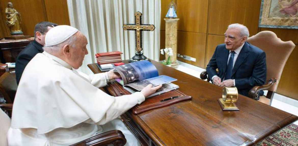 El papa Francisco se reunió con Martin Scorsese, que prepara una película sobre Jesús
