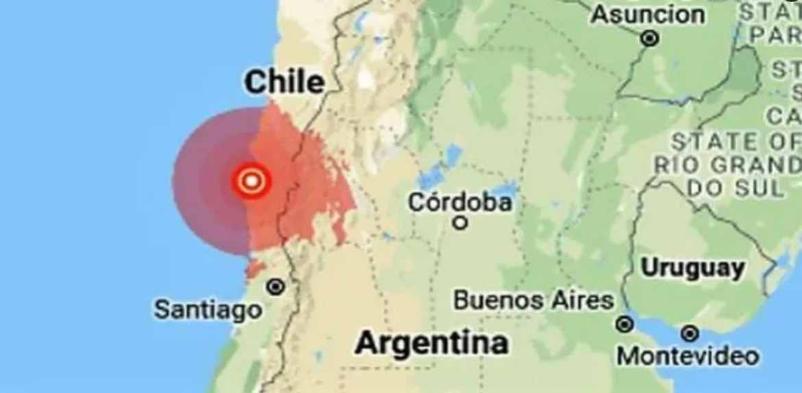Se registró un sismo de magnitud 5.8 en Chile