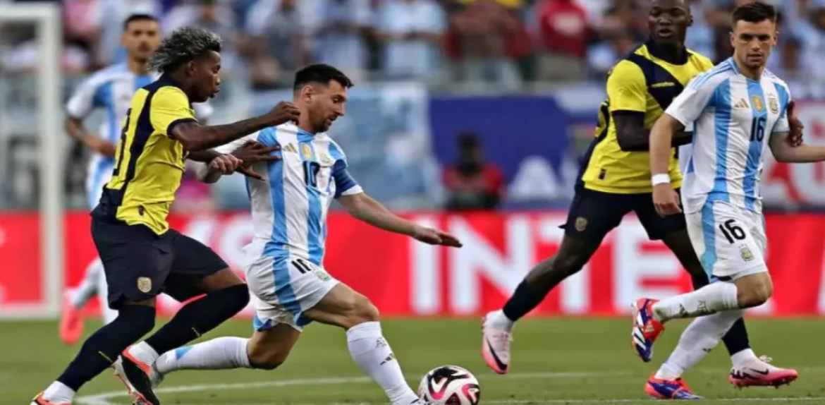 Argentina le ganó a Ecuador en la previa de la Copa América
