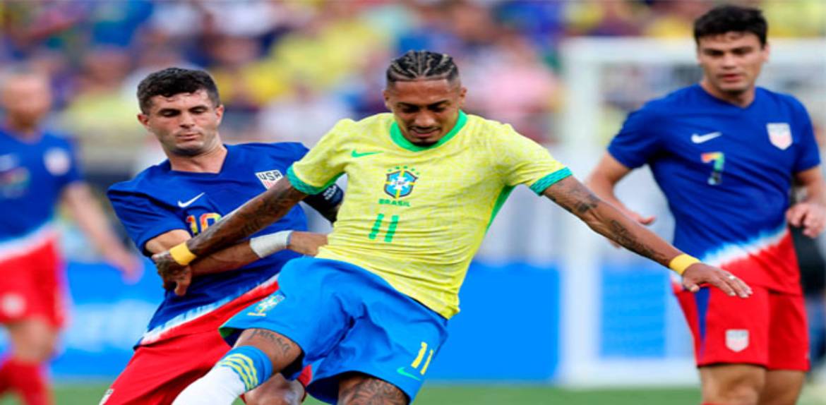Brasil empata con Estados Unidos en la última prueba antes de la Copa América