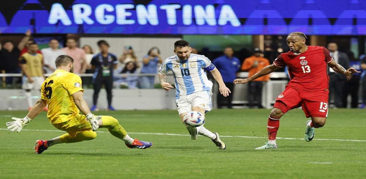 Argentina ganó 2 a 0 a Canadá en juego inaugural de la Copa América 2024