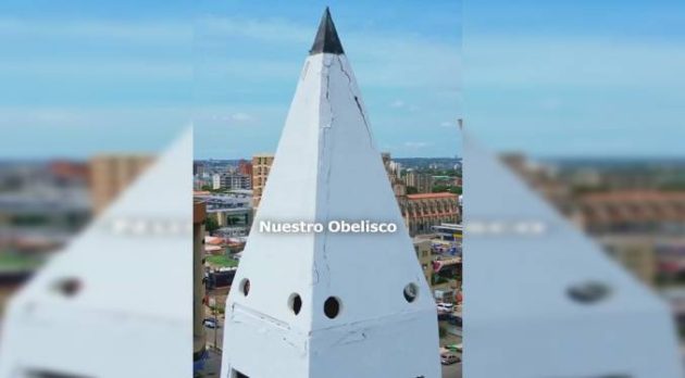 Alcaldía inicia reparación del obelisco en la plaza de La República dañado tras sismos