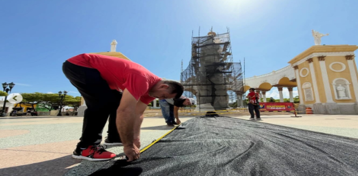 Inició la rehabilitación del Monumento a la Virgen de Chiquinquirá en Maracaibo