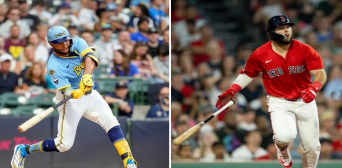 Wilyer Abreu y Jackson Chourio en homenaje a las Glorias Deportivas del Zulia