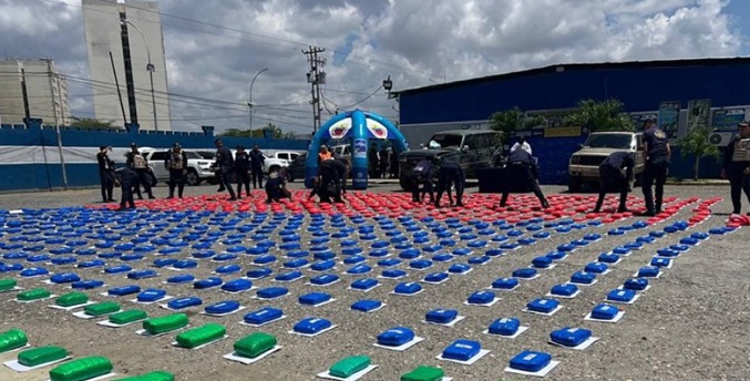 Gobierno venezolano reporta la incautación de casi 70 toneladas de drogas en 2025