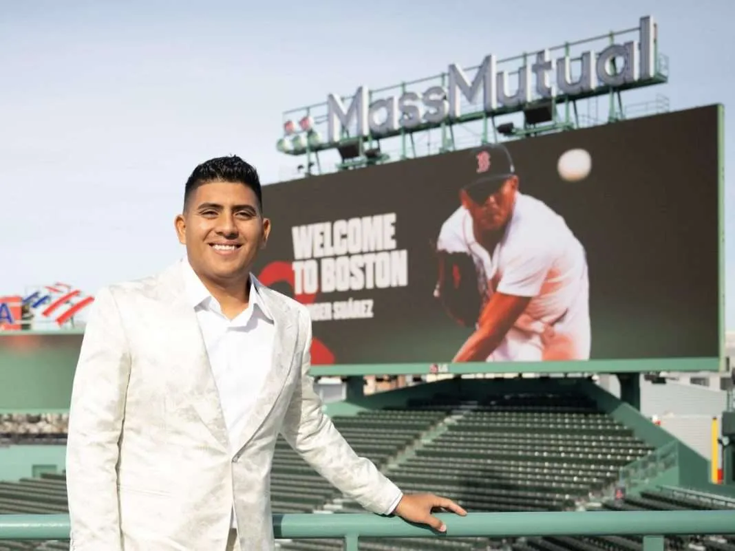 Ranger Suárez fue presentado por los Medias Rojas de Boston