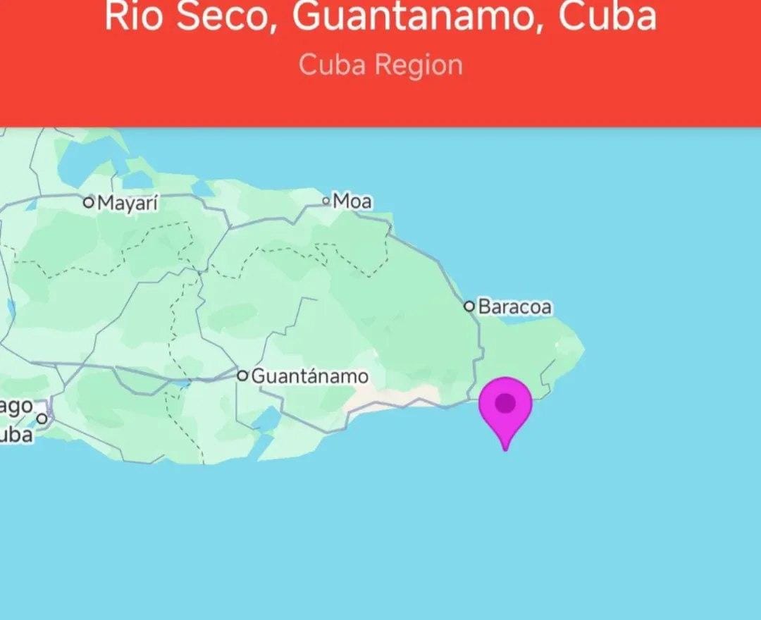 Terremoto de magnitud 5.5 sacude Guantánamo, Cuba, con epicentro frente a Baracoa