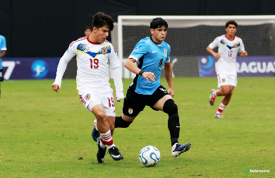 Venezuela volvió a perder en el Sudamericano Sub 17, Uruguay nos ganó 3-0 y clasificó al Mundial