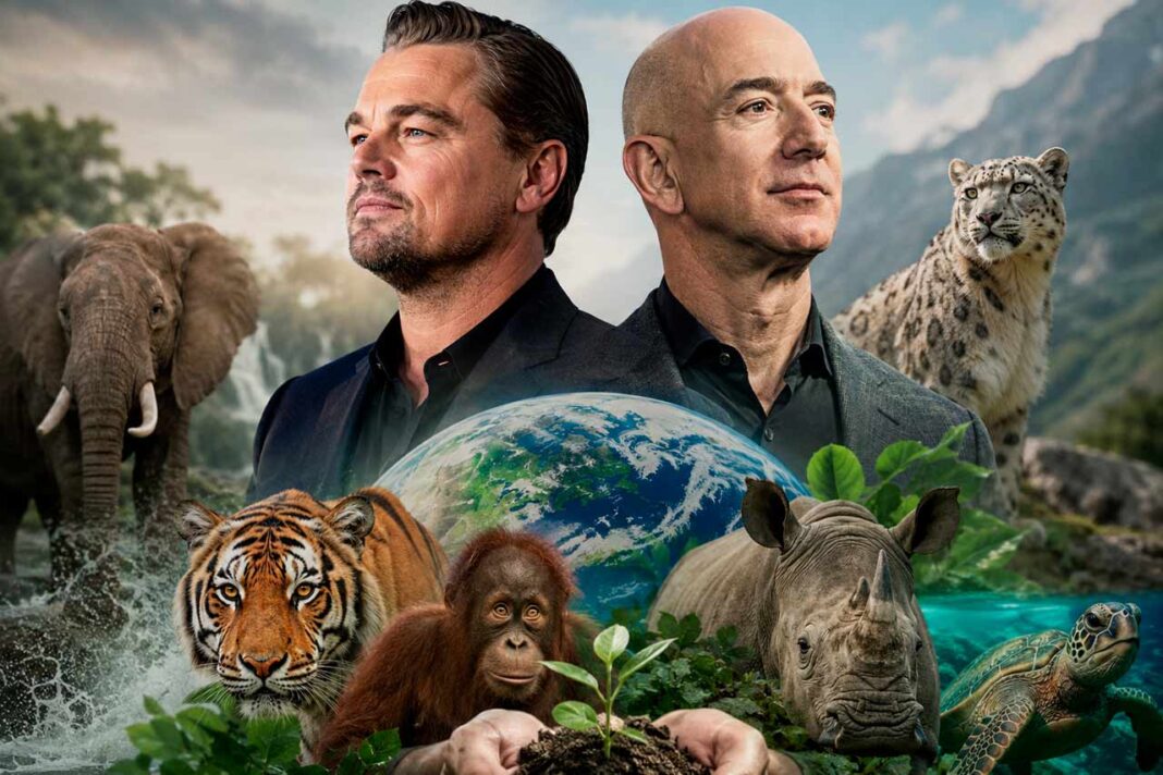 Leonardo DiCaprio y Jeff Bezos destinan $ 200 millones para salvar 100 especies en peligro crítico